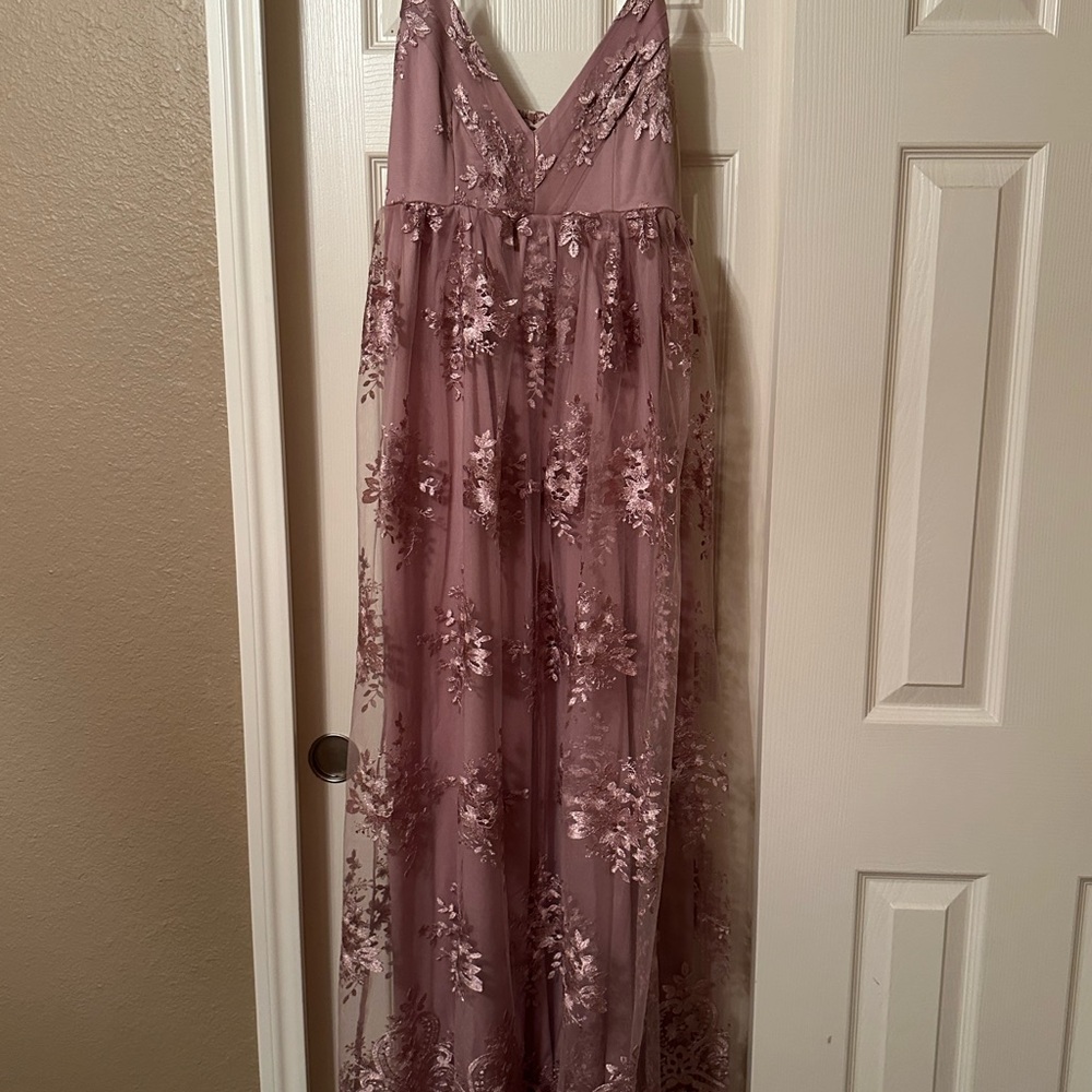 Vanilla Bay Dusty Pink Floral Dress